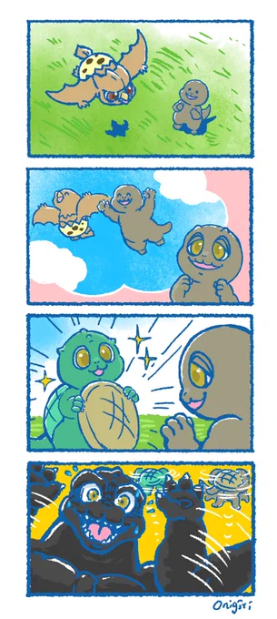 お題箱?より
三兄弟とちびちゃん 