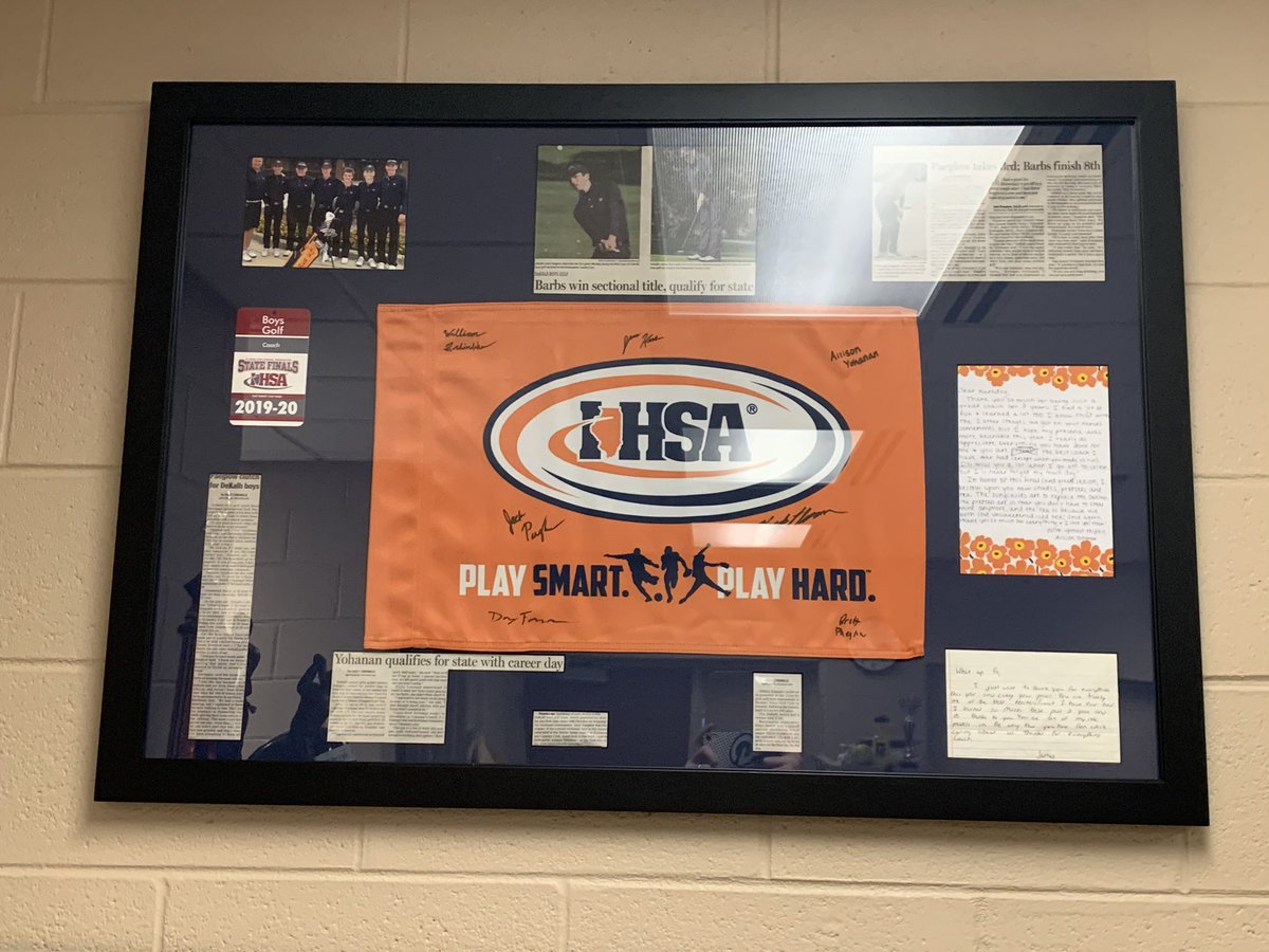 DekalbBarbsGolf's tweet photo. My mom has this made for me. Decided it would look great in my office.  A season I will never forget with a great group of student athletes. #BarbGolf https://t.co/7Z4fkZZeO4