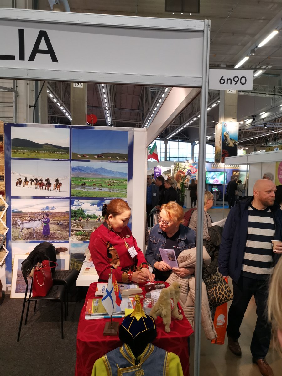 tourmongolia's tweet photo. At the MATKA Nordic Travel Fair 2020 - The biggest travel event in Northern Europe !
#matka2020 #matkatravelfair #tempaudu #tourmongolia
#feelmongolia #traveltomongolia #nomadicbynature https://t.co/CYInVfpT77