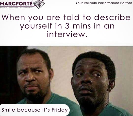 marcfortebiz's tweet image. Smile because it's Friday!
#tgif #FridayFeeling #interviewmeme #funnyinterview #TGIFeelGoodFriday #FridayFun #interview