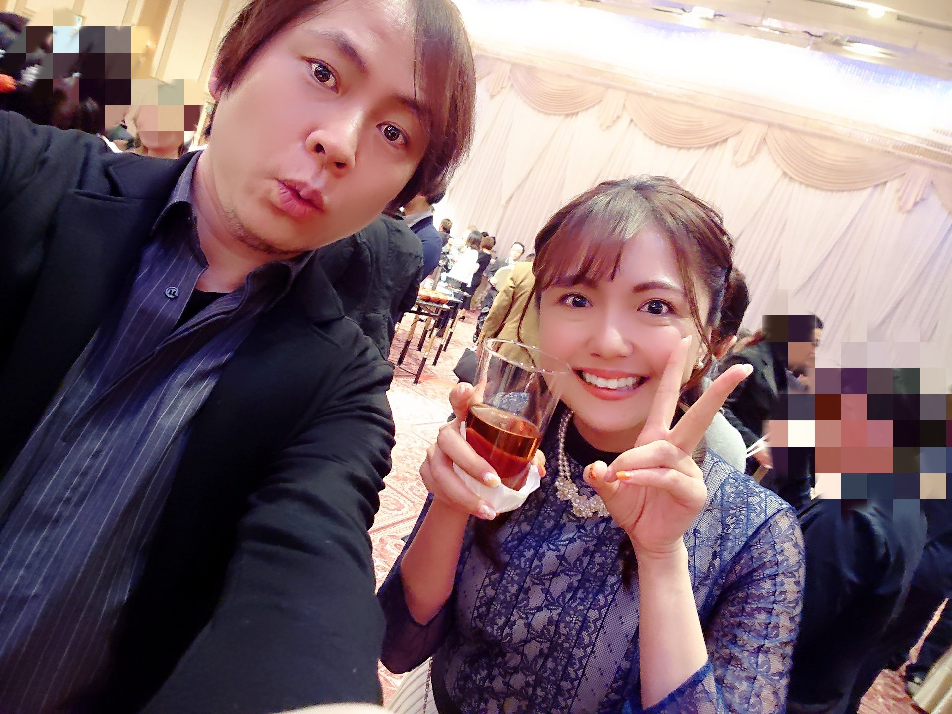 置鮎龍太郎 おきあゆりょうたろう 新年会 その3 何故か全力で私を褒めてくれたみかしー 笑 いつも男前なもう一人 のまさや松風くん 一番隊副隊長雀部さんな山口さん 涼子その2w 良太くんその2w 越前南次郎な松山さん 青二プロダクション50周年 三
