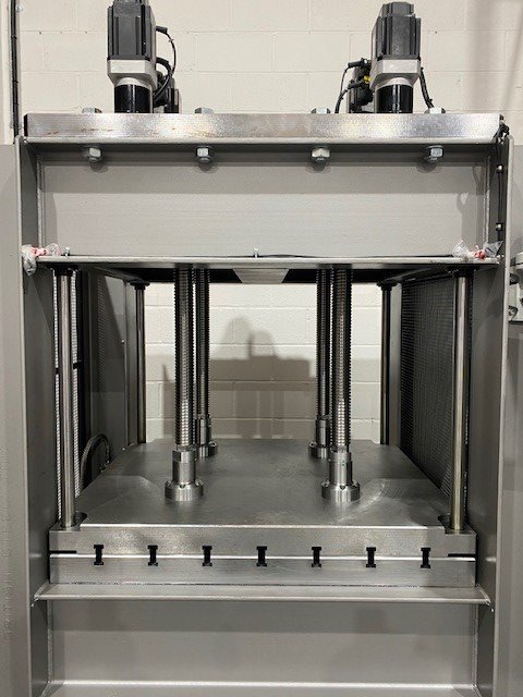 RetracComposite's tweet photo. Arrived today, our latest acquisition at @RetracComposite,  a bespoke built 60 Tonne, 11KW Servo driven Press with 1m x 1m Platen area for Composite Applications. Looking forward to seeing it in action. https://t.co/R3REMaNGf9