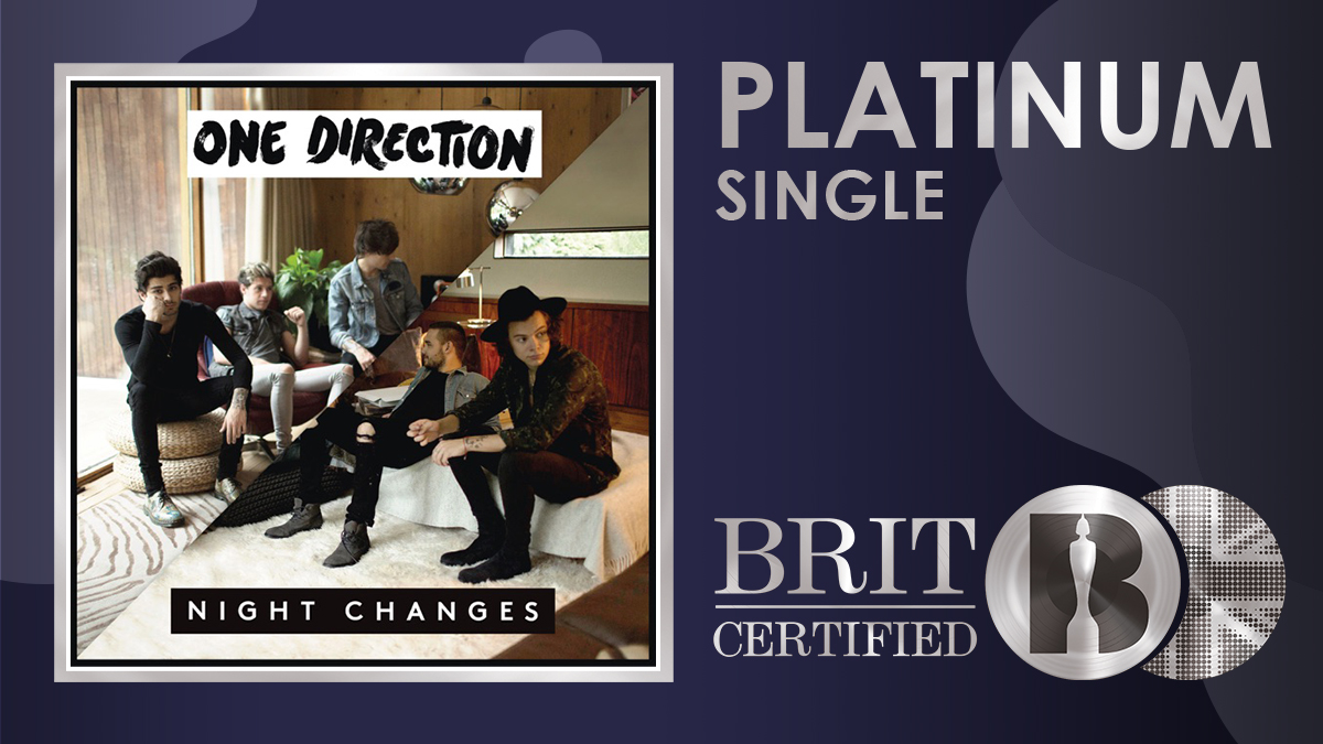 BRITs's tweet photo. 💖 @onedirection's iconic single 'Night Changes' has hit #BRITcertified Platinum status this week 💿 https://t.co/eyTIcPbghr