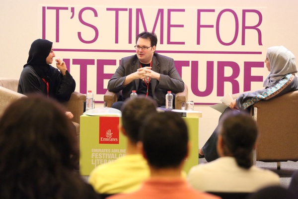 SailPublishing's tweet photo. #EAFOL Fantasy Fiction Panel With @BrandSanderson &amp; @NouraNoman - written by Sail Videos https://t.co/uGx17DcjJq https://t.co/lXZxJ41Jpq