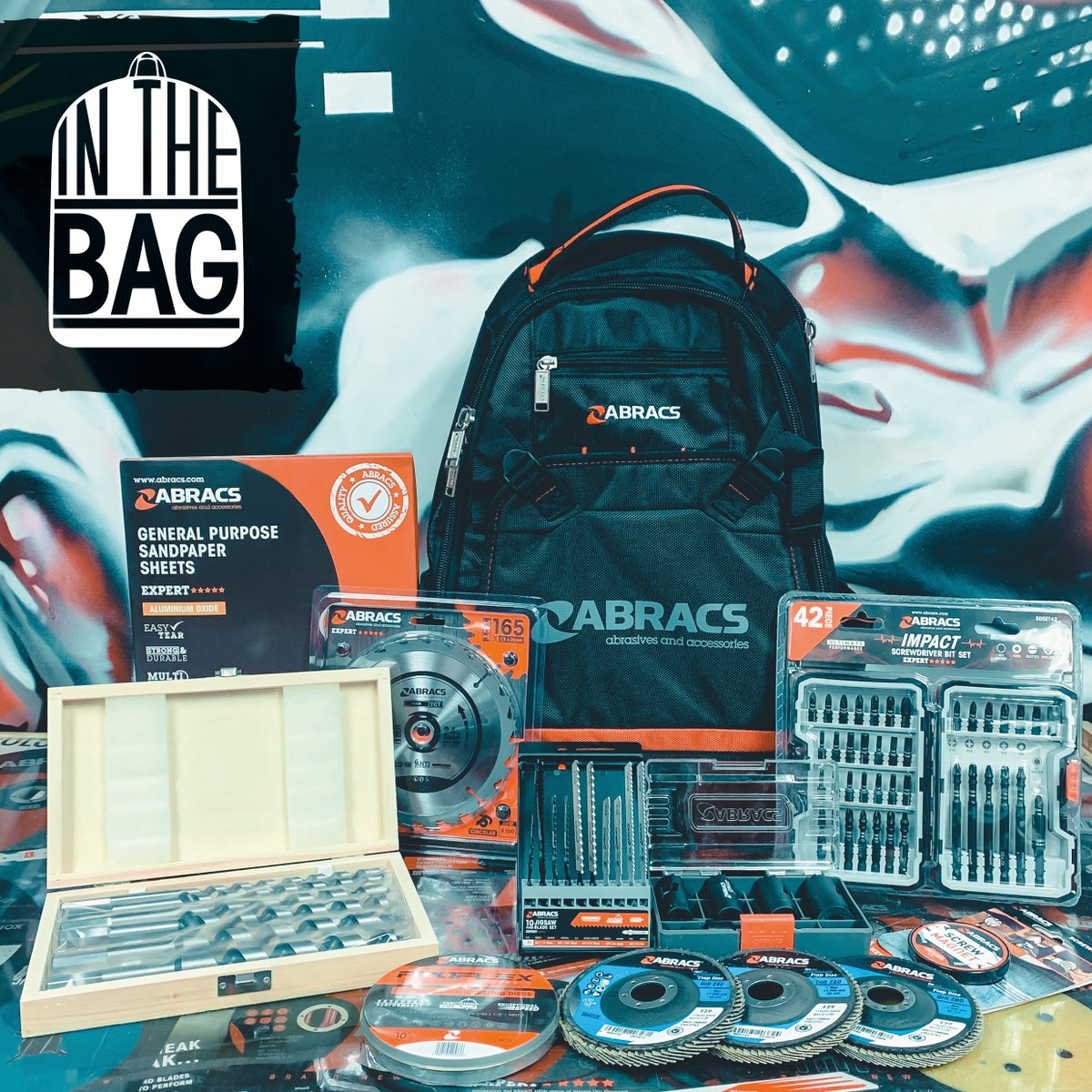 IT’S BACK! THE FIRST IN THE BAG GIVEAWAY OF 2020 🎉

Win all of the Abracs Products shown below!

To enter:
1️⃣ Like &amp; Retweet
2️⃣ Tag two friends in the comments!
3️⃣ Follow <a href="/Abracs_Ltd/">Abracs Abrasives</a> 

GOOD LUCK!🤞