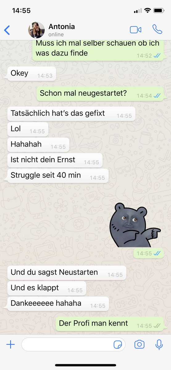 S1r4ph's tweet photo. Haben Sie das Gerät schon mal neugestartet?“ @RevedYT https://t.co/jJ8FmRvqZ5