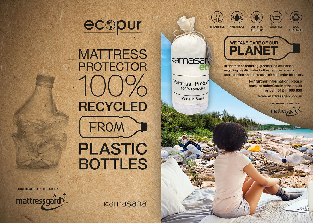 StaingardLtd's tweet photo. We’re launching a UK-first at the @JanuaryFurnShow - a luxury mattress protector that is made entirely from recycled plastic! Come and see us in Hall 5, Stands A20 and B25. For every protector ordered, we’ll donate £1 to your chosen environmental charity. See you there!
#JFS2020 https://t.co/7cYUGTC6lb