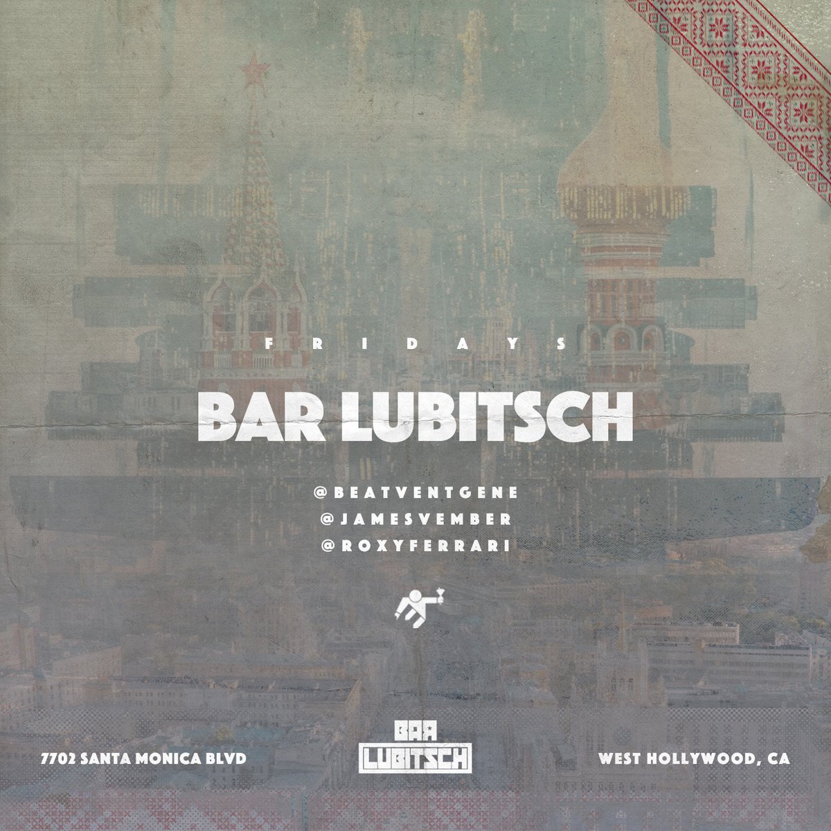 Lubitsch Friday’s!!! See you on the dance-floor!!!!