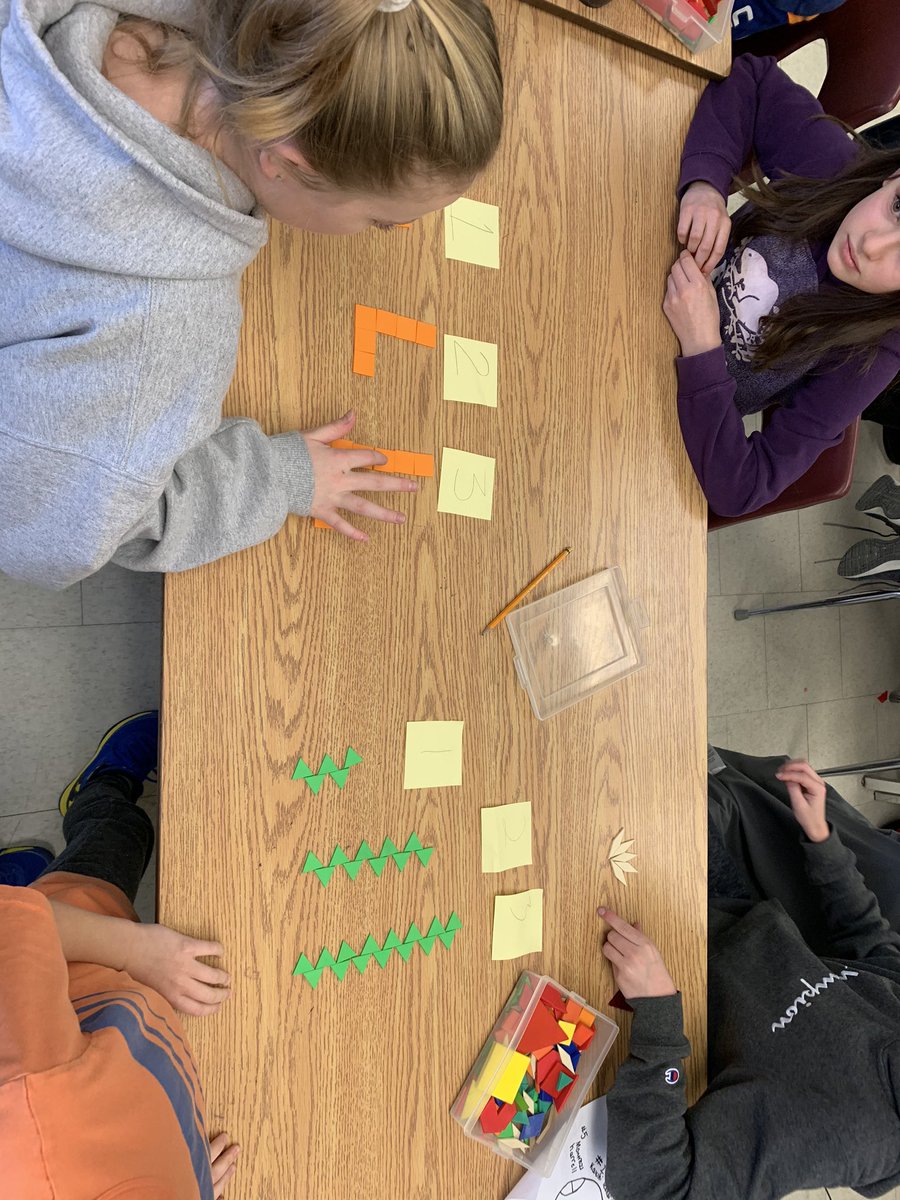 TosCentral67's tweet photo. Getting started on our Patterning &amp; Algebra unit. @TosorontioPS @SCDSB_Schools https://t.co/VYFfXb3Ccg