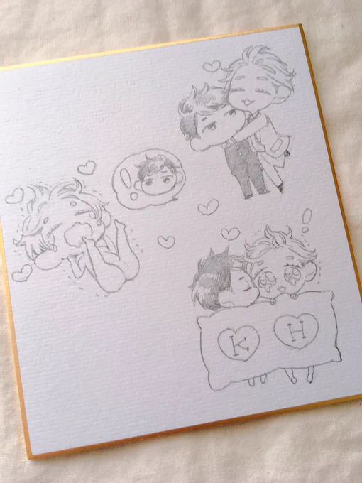 色紙描いてます〜🐣🐣🐣 