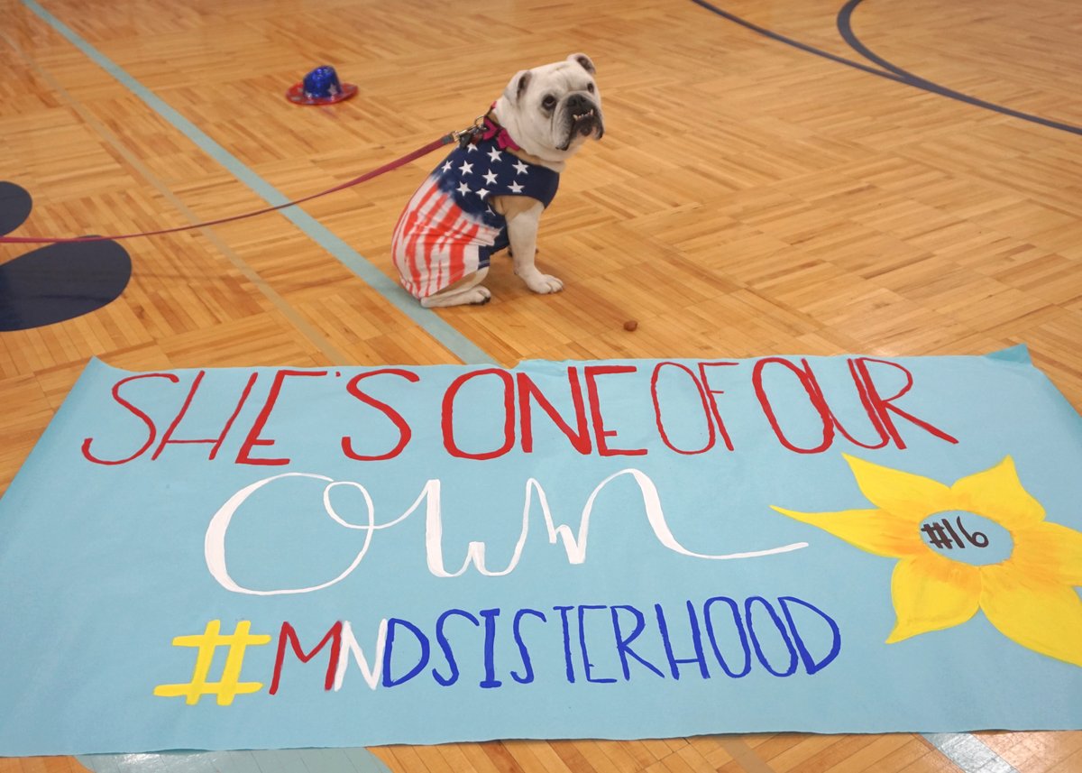 We know that Wilma is excited for Rose, White and Blue today at MND! #RoseLavelle