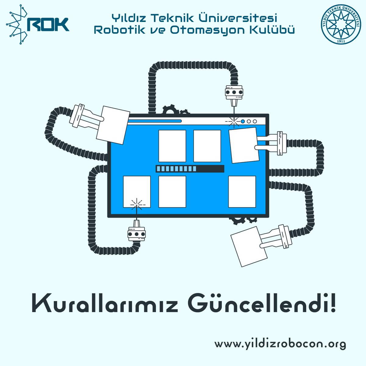 yildizrobocon's tweet photo. Merakla beklenen Yıldız Robocon'20 yarışmamızın kuralları güncellendi. En güncel haliyle kurallarımıza https://t.co/pPpYrZMJho adresinden ulaşabilirsiniz. 
#yturok #yildizrobocon https://t.co/j9oaNTNzHq