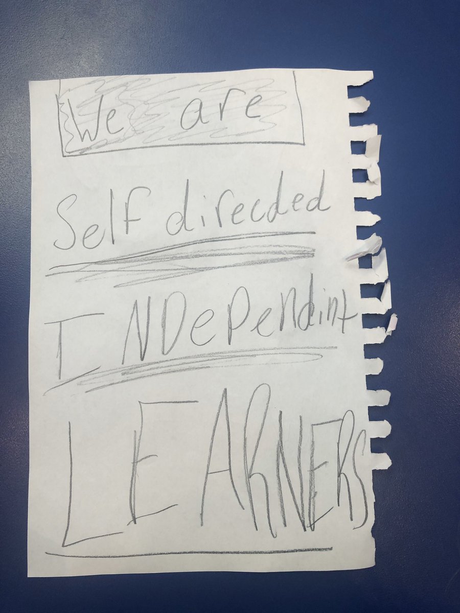 Wise words from one of our fourth graders on the Maselli/Johnston team. She perfectly describes the students at CVS!@brewsterschools @