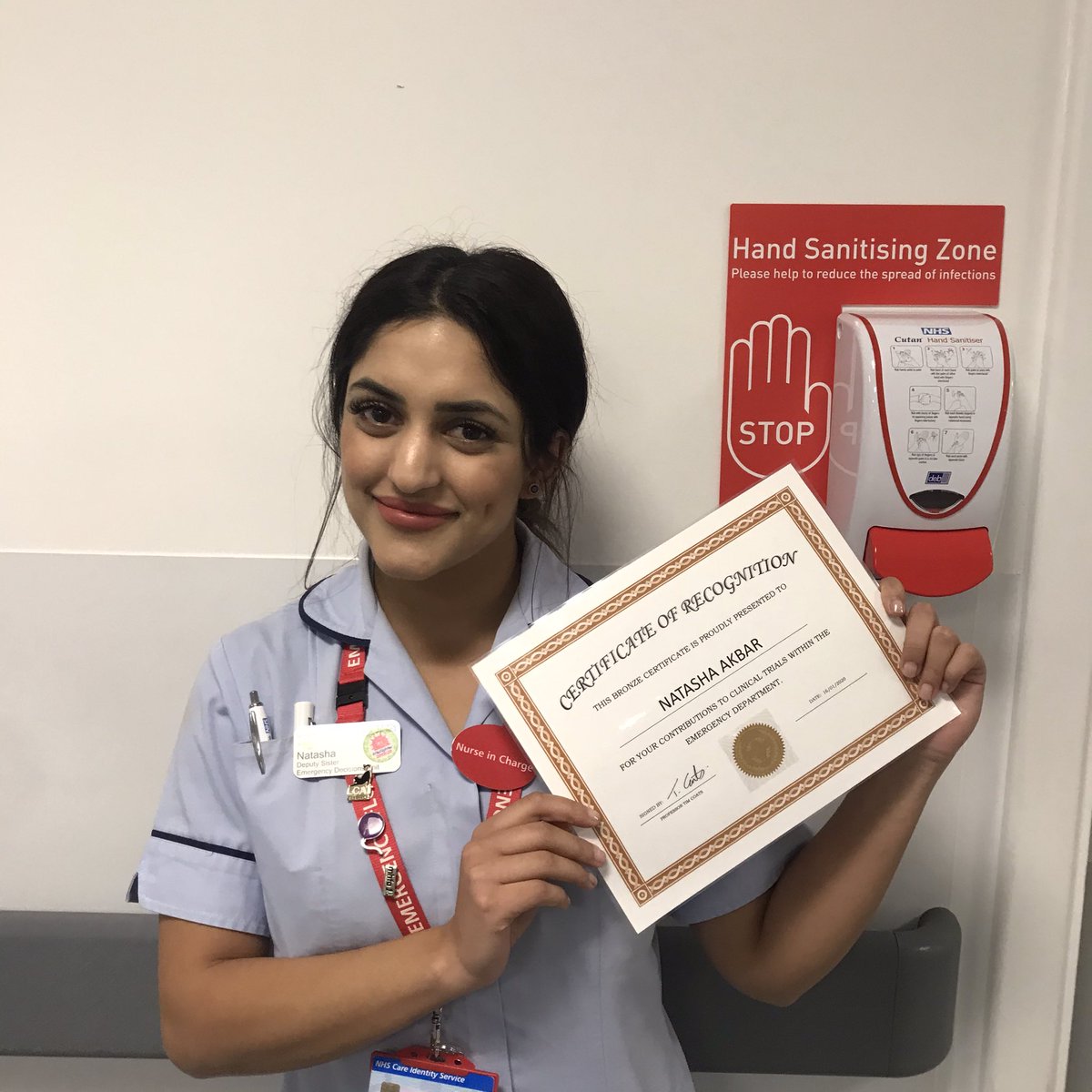Well done to our STAR OF THE MONTH for January: Natasha Akbar, for her recruitment contributions to clinical trials in the Emergency Department (Keep up the good work!) 😀