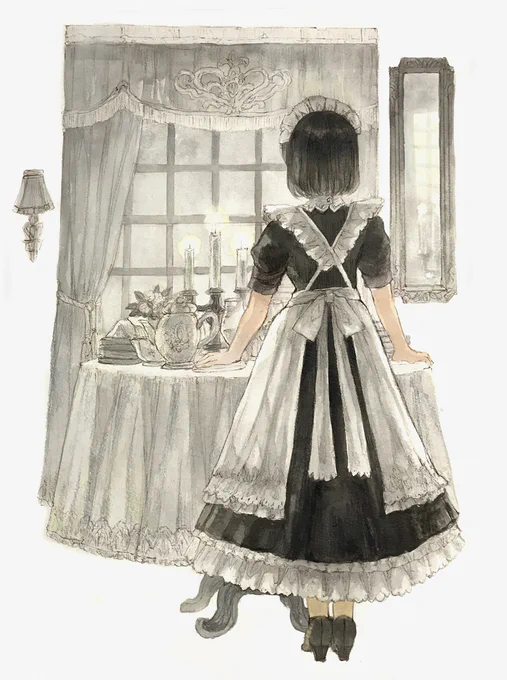 メイドの一日の終わり 