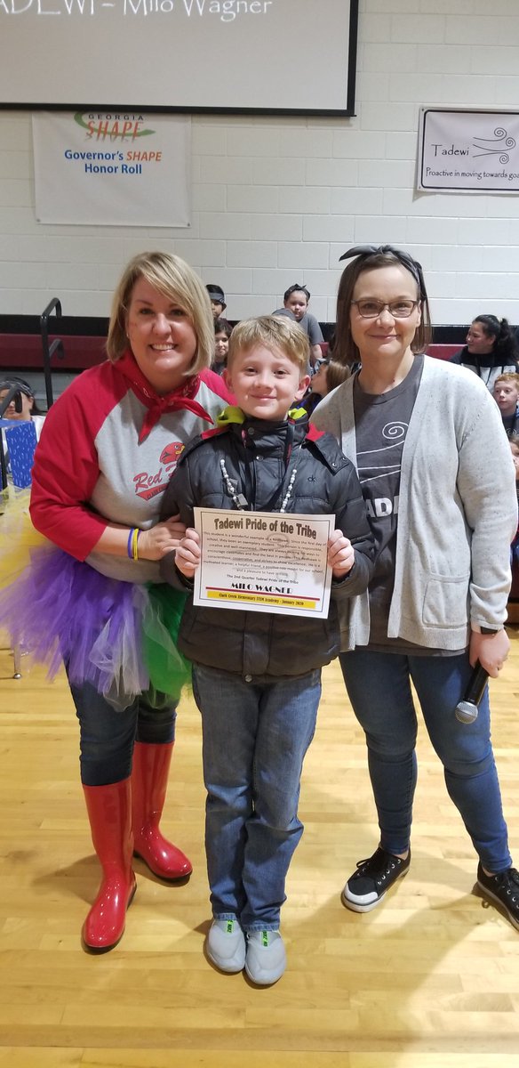 This just happened! So proud that the Pride of the Tadewi Tribe came from our class! #redhawk #sixtribes #onenation <a href="/ClarkCreekSTEM/">Joey Moss</a>