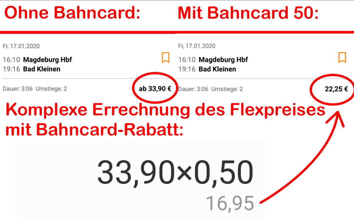 teaAlbert's tweet photo. Welchen Taschenrechner die @DB_Bahn wohl benutzt...🤔 #bahncard #deutschebahn #Mehrwertsteuer @DB_Info @DB_Presse https://t.co/j3O2J87zCf