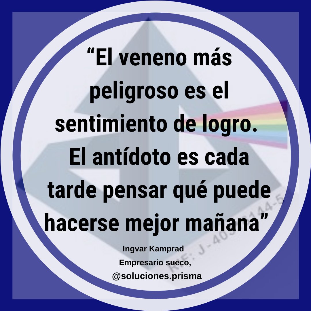Prisma_SyDT's tweet photo. “Emprendedor es alguien que tiene una visión de algo y un deseo de crear” (David Karp) #SomosPrisma #prismalternativas #FelizViernesATodos    #BuenosDiasATodos https://t.co/MCGeMmjZ4C