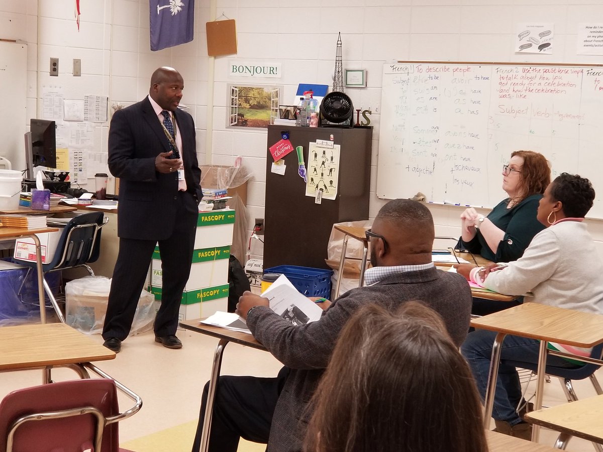 ValleyFB's tweet photo. From leading the wrestling team to victory last night to being a leader in literacy this morning, MV's own Coach Kevin Emily is informing other @AikenPublicSch teachers on how they can become a published author. #lil2020 #professionaldevelopment #oneteammagic https://t.co/9vBfnhPsBk