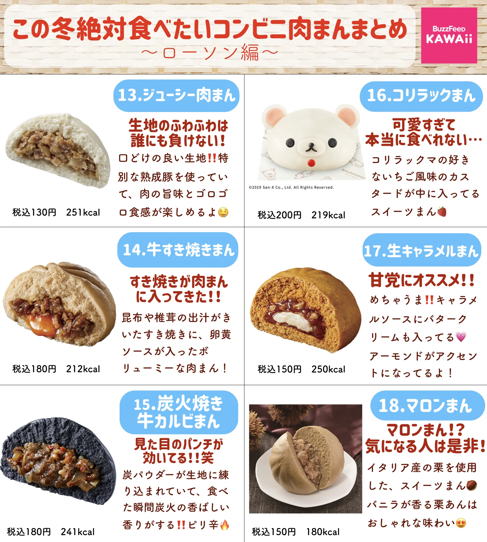 どれも美味しそう！コンビニ3社の、この冬おすすめの新作･リニューアル肉まんまとめ！