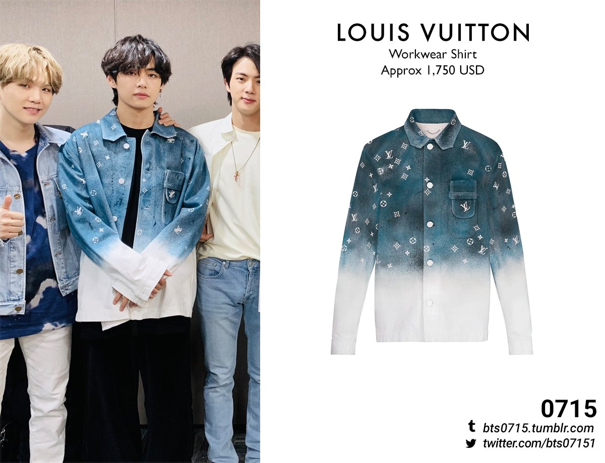 JungKook và áo sơ mi tie-dye Louis Vuitton bán cháy hàng