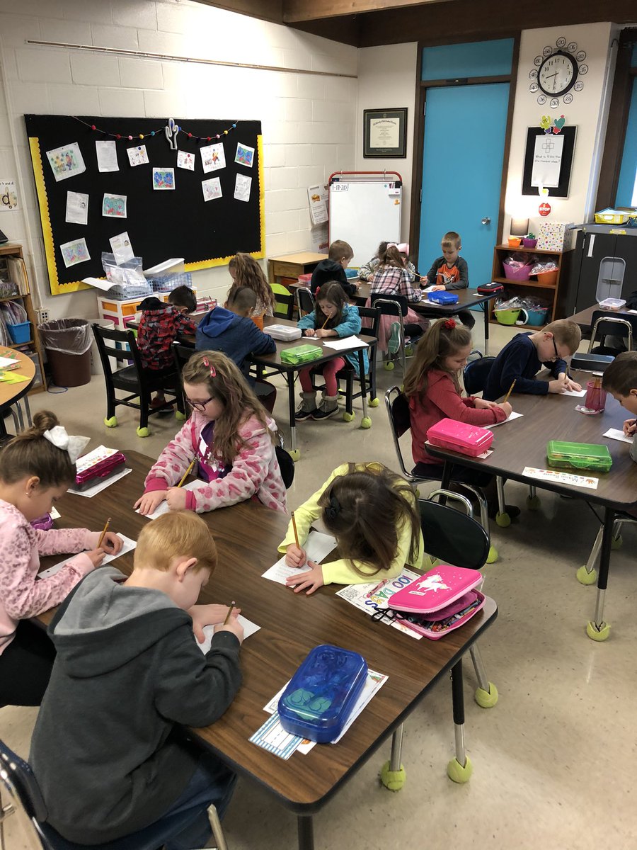 100th day challenge #1...how many times can you write you name in 100 seconds?
Winner had 25