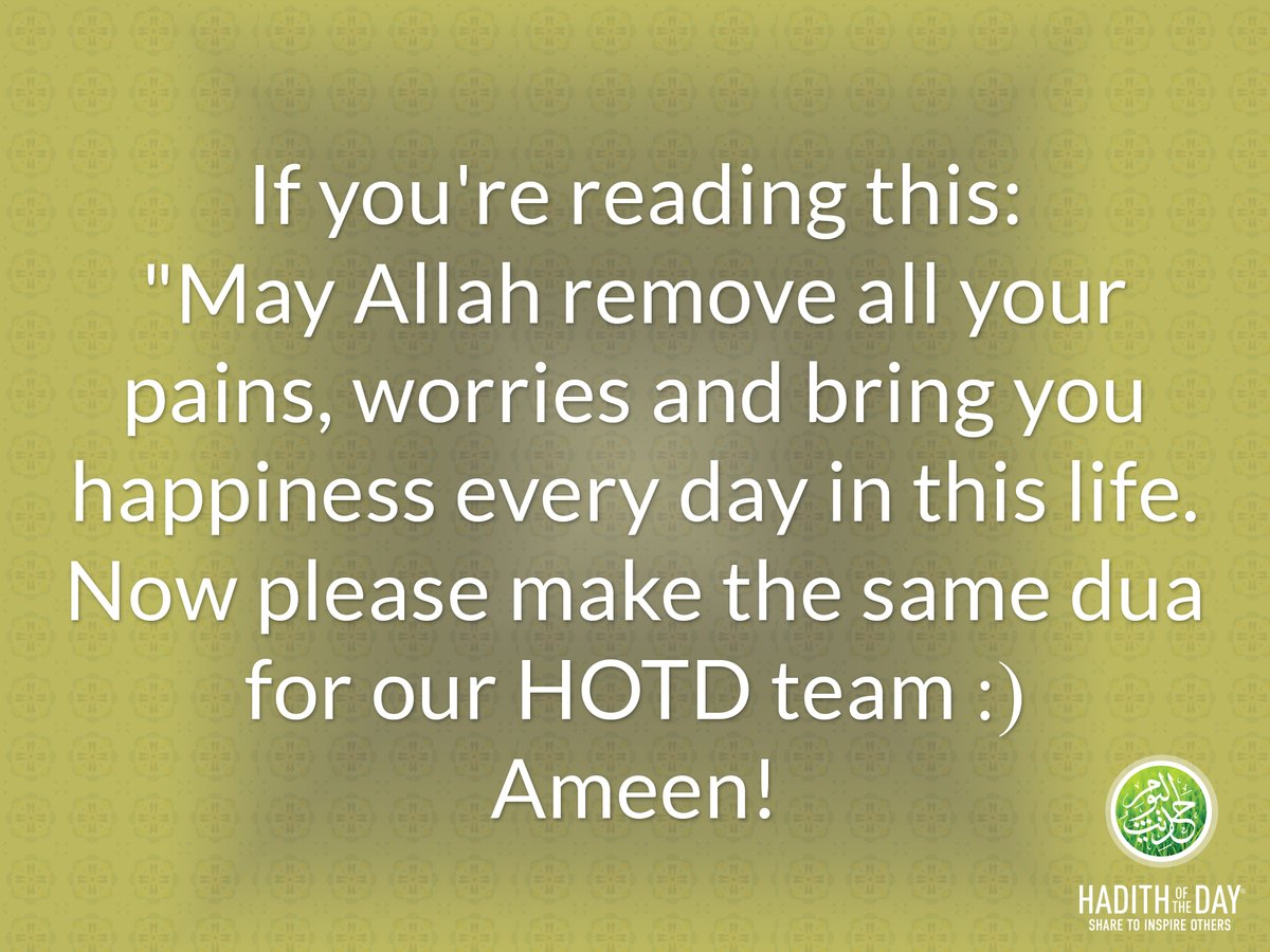 Hadith of the Day (@hadithoftheday) on Twitter photo 