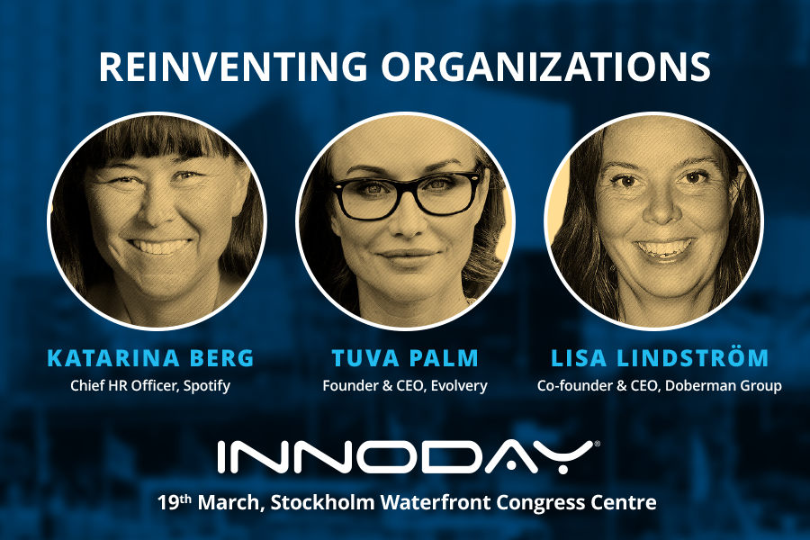 A brilliant #Innoday20 expert panel featuring <a href="/tuvapalm/">Tuva Palm</a>, Lisa Lindström <a href="/lisalindstrm/">Lisa Lindström</a> &amp; Katarina Berg <a href="/daigosweden/">Katarina Berg</a> is ready to provide hands-on insights on this year’s theme #ReinventingOrganizations. Join innoday.se on 19th March for a day of learning &amp; inspiration!