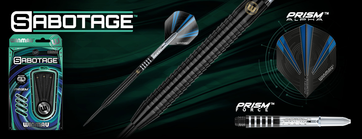 ŠÍPKY WINMAU SABOTAGE BLACK