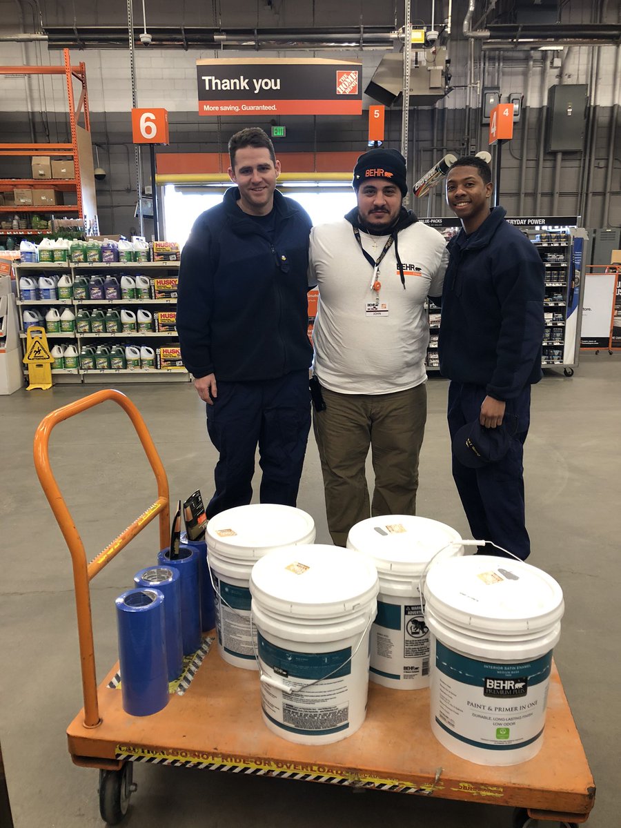 BehrJz's tweet photo. Behr paint for the US Coast Guard a little bit more special for us as we appreciate all that they do every day to keep us safe! #behr #ppi #coastguard #homedepot #hd0935 @HomeDepot @Maira_THD @arothrock70 @ArelisAugusto https://t.co/YomfgqRA7T