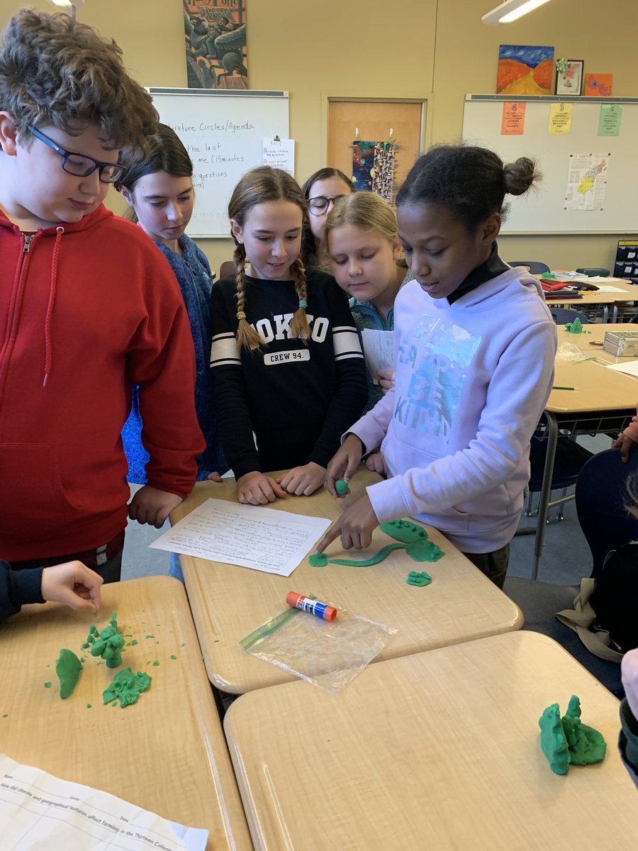MrsHopkins323's tweet photo. Making and presenting climate and geography models of the 13 Colonies out of play-doh today! #shrewsburylearns https://t.co/E2qBShvtYr