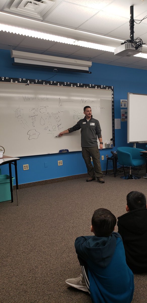 MrsBallingerCRE's tweet photo. So excited to have Mr. Tim from Wildlife by Design Classroom Presentations to teach us about the water cycle. #LISDscience #CREleads https://t.co/rd3QLyEMhL https://t.co/aBewhGWzpG