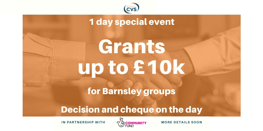 For the next Member Network Event, we've got something very special planned! Only available for Barnsley CVS members join today! bit.do/CVSmem
