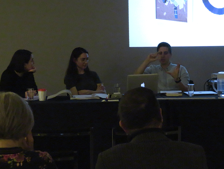 A great conversation last night with artists Teresa Carlesimo and Michael DiRisio along with curator, Carina Magazzeni who shared their practice and insights in conjunction with the exhibition "more light than heat"

"more light than heat" is on view through March 15