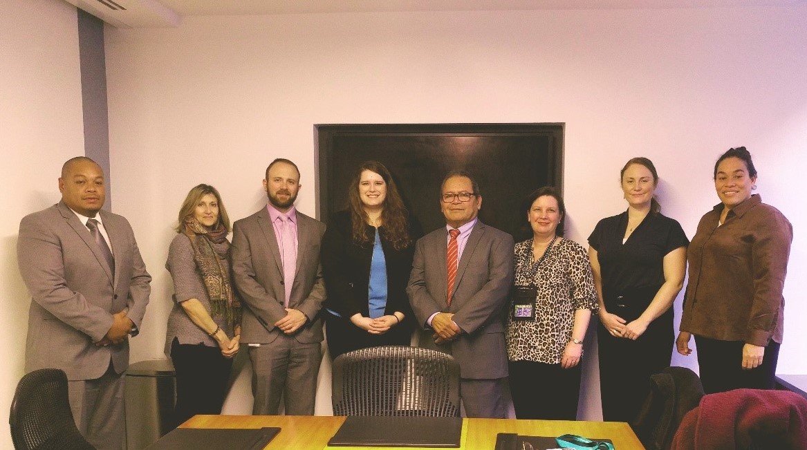 ASIIADomenech's tweet photo. 🙌DOI team from the Solicitor’s Office and Insular Affairs paid a courtesy visit on Palau's Ambassador to the U.S., H.E. Hersey Kyota, Dean of the Diplomatic Corps in Washington, D.C.! The U.S. and Palau enjoy a strong relationship under the #CompactofFreeAssociation. 🇺🇸🇵🇼 https://t.co/UDYweAHjqq