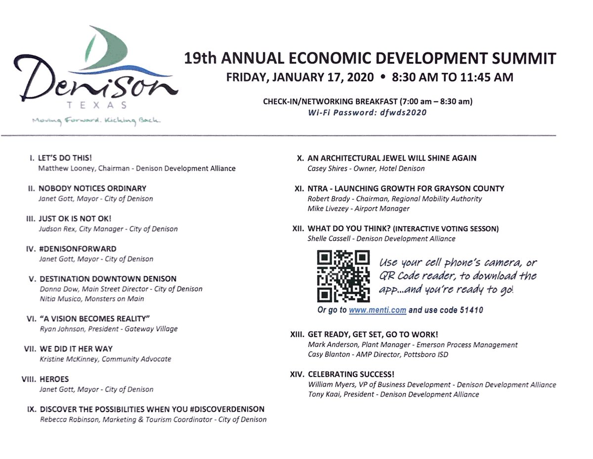 DDA Chairman <a href="/wmlooney/">Matthew Looney</a> launches #DDASummit2020 to a packed Texoma Event Center <a href="/HGIDST/">Hilton Garden Inn D.S. Texoma</a> in <a href="/GatewayDenison/">Gateway Village</a> #movingforward #kickingback <a href="/cityofdenison/">City of Denison</a> #DiscoverDenison #DenisonTX