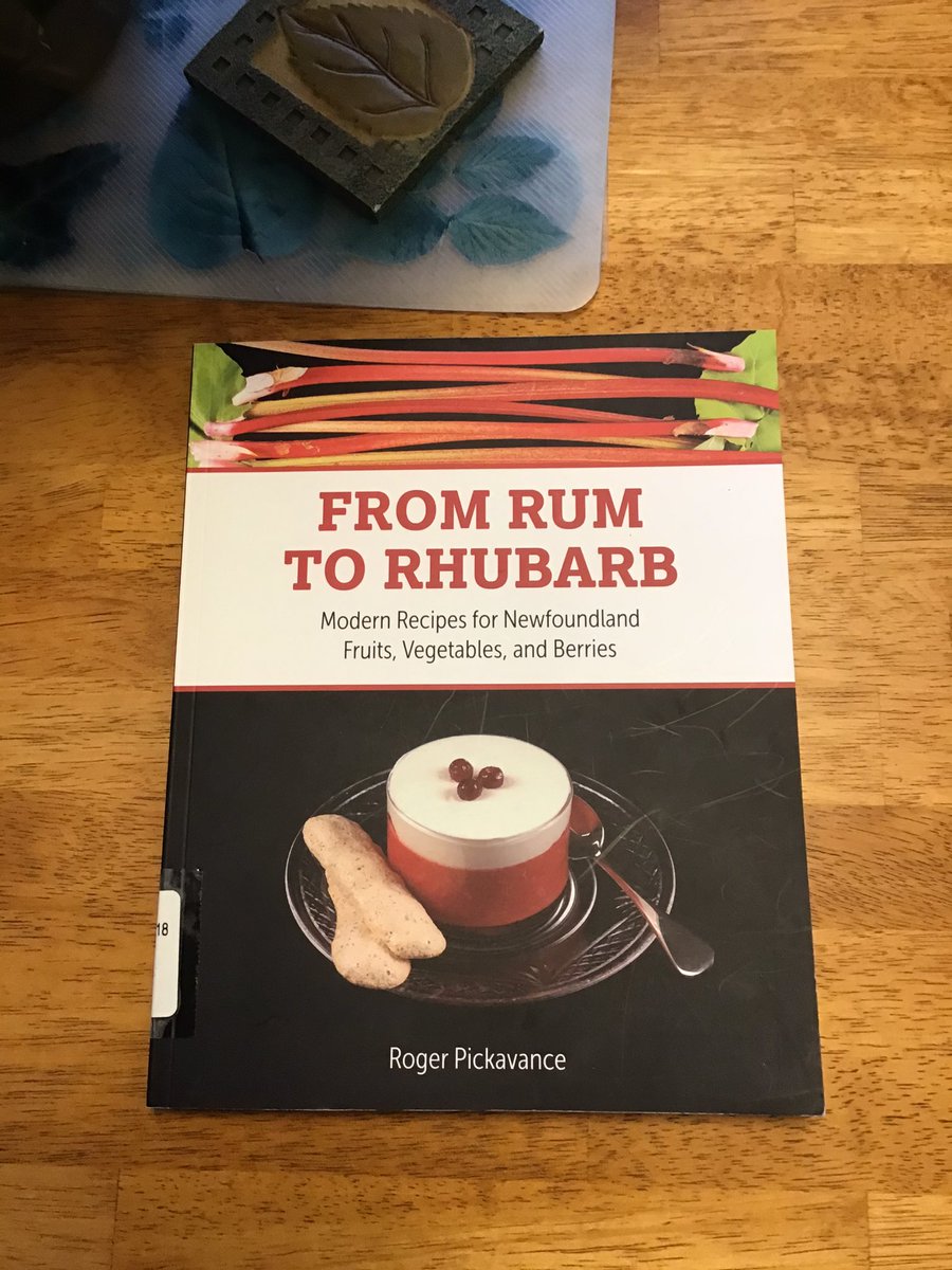 MaynardLara's tweet photo. @Boulder_Books @cynthiamarieNL @BreakwaterBooks @FlankerPress @jlpeter37 @jsopercook @NLPubLibraries @Bookshepherd1 @jonrandellsmith @jmkeep @DarrellPowerNL @JEKeep @trudymorgancole @JohnGushue @stobincbc @DaleJarvis @justbegemma @MargaretAtwood @CharlotteJGray @reviewcanada @NewYorker From Rum to Rhubarb is on my kitchen table c/o @NLPubLibraries right now. Because we need to eat something besides #stormchips. #stormbooks #nlbooks https://t.co/qmq39yjpiI