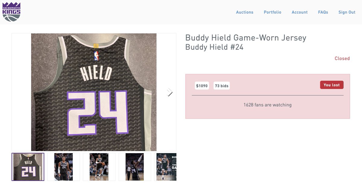 treum_io's tweet photo. Buddy Heild's Jersey sold on the Sacramento Kings #blockchain-enabled live auction platform, built by #Treum, for $1,090 on Wednesday 15th January.
Participate in the next live auction on the 29th January here: https://t.co/xGRrXbh2LE https://t.co/5wYwOKhpp8