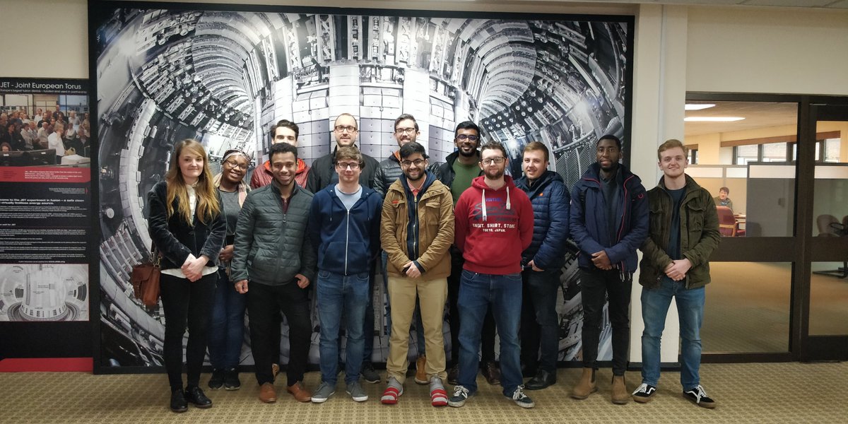 UniS_Materials's tweet photo. Amazing first #MatSoc trip of the year to the Culham Centre for Fusion Energy! Thanks to Andy, Ella and Nik from @UKAEAofficial for a fantastic tour. @SurreyMiNMaT #fusionenergy https://t.co/xPIUD8jUao