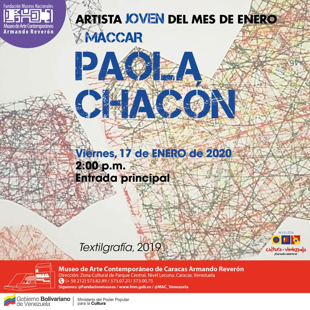 minculturave's tweet photo. #EpaEsContigo | Conoce a la artista joven del mes de enero: Paola Chacón, hoy viernes #17Ene a las 2:00 pm en el @MAC_Reveron.
¡No faltes! 
#BienestarParaElPueblo https://t.co/GTr7uKEuY5