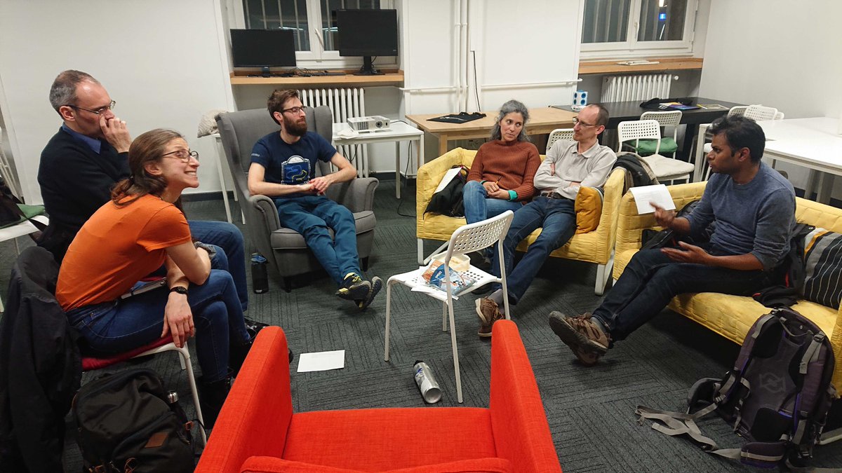 DataForGoodGR's tweet photo. We had a great conversation last night at our #ethics #bookclub with participants from other backgrounds as well as #datascience Thanks to all our participants! Join our meetup group to find out about our next events! #Grenoble #AI https://t.co/NJoH4GVLYQ