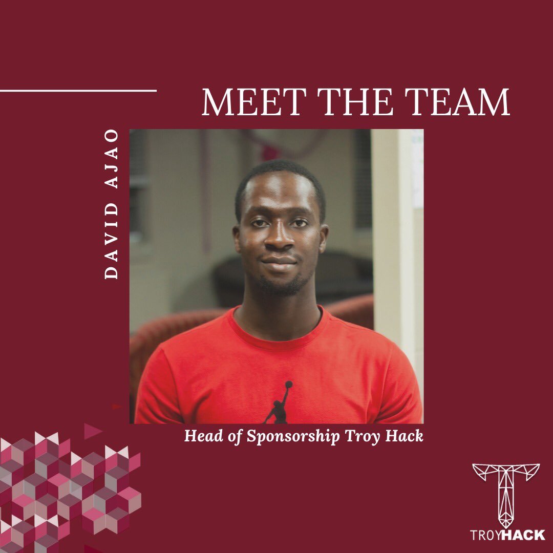 troy_hacks's tweet photo. And now we present to you our amazing team. The great minds behind #TroyHack20.
Thank you for birthing this great initiative.
#TroyHack #TroyHack20 #Hackathon https://t.co/f0L85cndSo
