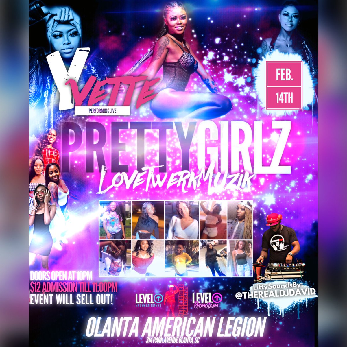 NotLike_Press's tweet photo. ๐จCalling out ALL the ratchets ๐ฃ๐ฃ๐ฃ and them good folks that just like to throw it in a โญ๏ธ all night ๐๐
PRETTY GIRLS LOVE TWERK MUZIK ๐คช๐
Yvette will be performing LIVE๐ฅ๐
FEBRUARY 14TH in OLANTA, SCโผ๏ธ
MUSIC BY @THEREALDJDAVID
#MoPressure #LevelUpENT https://t.co/Ry8S5EO3iP