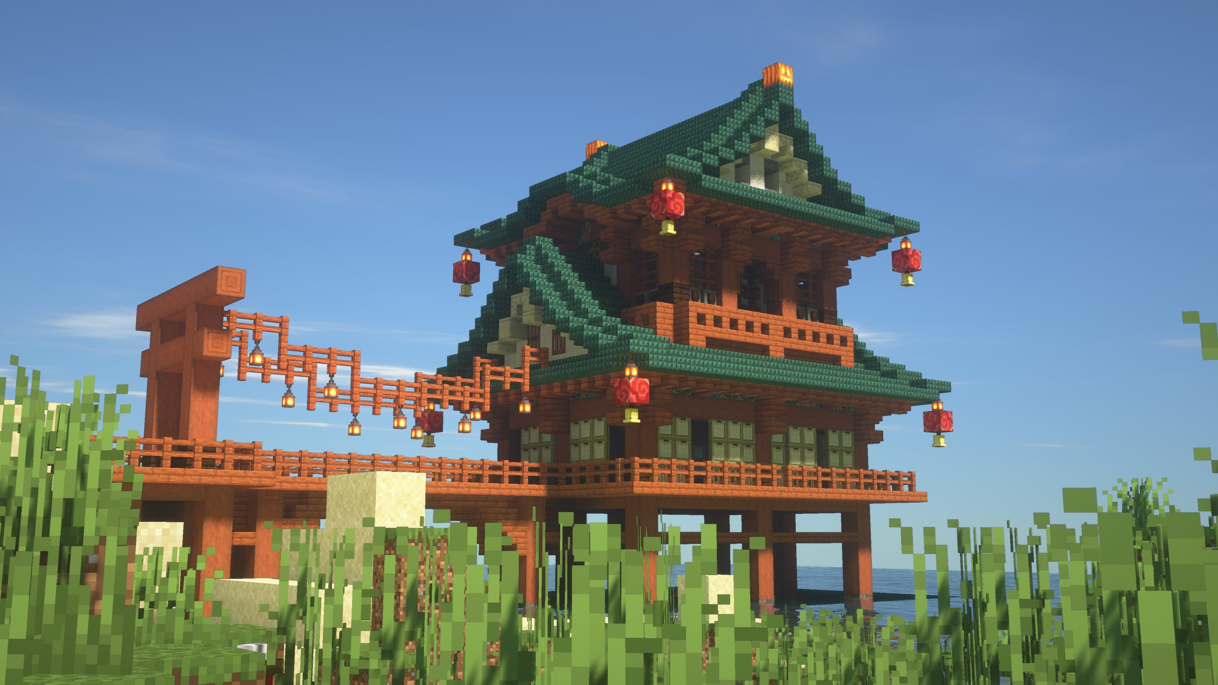 تويتر 𝔸 ℤ 𝕌 𝕂 𝕀 على تويتر 水上神社 Minecraft建築コミュ Minecraft 和風建築 T Co Nvtkgra1