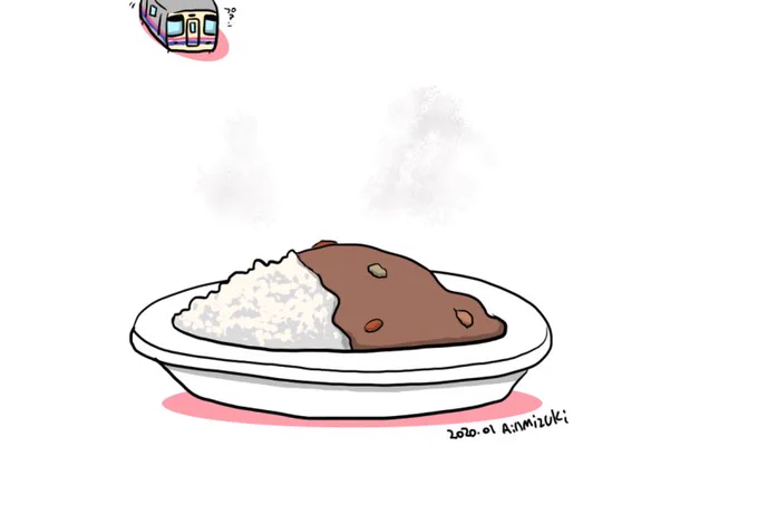 カレーの匂いにひかれてきた京王線 #きょうのでんしゃ 