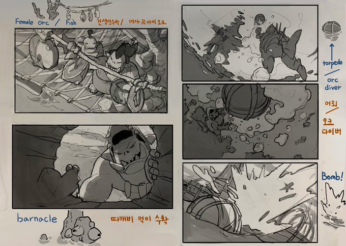 Sea orc sketch :)
Funny~ 