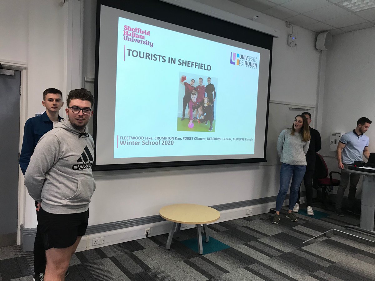 DrJoeStone's tweet photo. The winter school comes to a close with some excellent student presentations. On to Rouen next for the summer school in May @big_degree @SHUSportPhysAct https://t.co/QaC37PZIpo