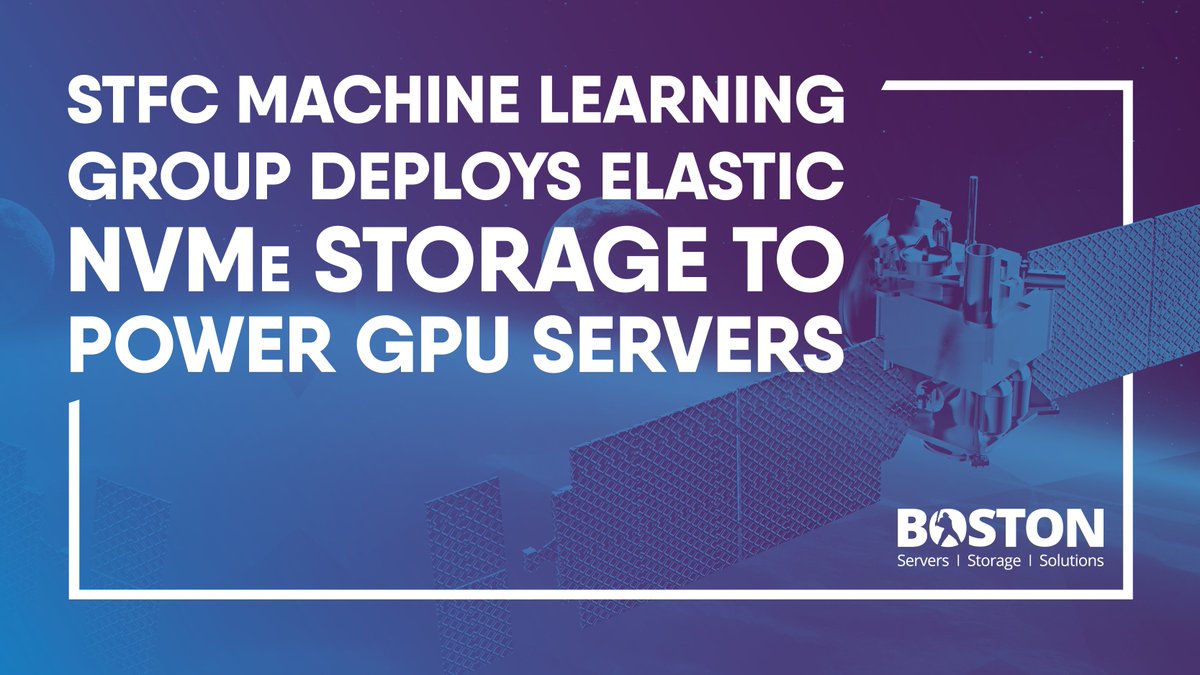 bostonlimited's tweet photo. The #BostonTalyn reduced machine learning training tasks from three-to-four days to under an hour!
Read more here... https://t.co/p7lqiqBVyH
@ExceleroStorage @STFC_Matters https://t.co/dNeiiUSsQ3