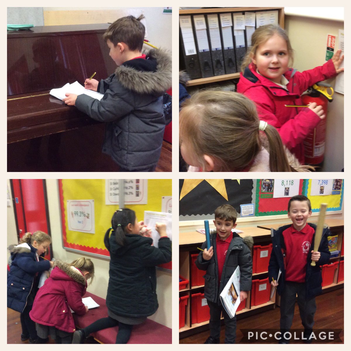 year1sjb's tweet photo. We found lots of objects made from different materials on our hunt today @HTStJosephs #StJosScience https://t.co/AmCKH3fdED