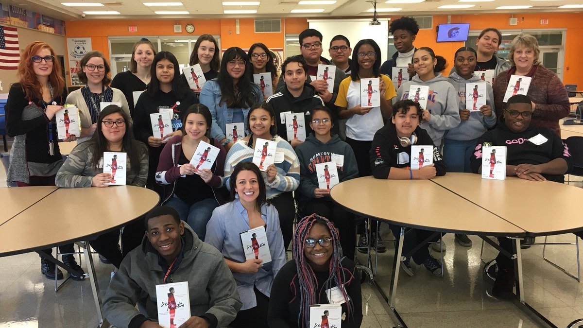 SpartansLMC's tweet photo. #Getnicced Romeoville High School students LOVED Dear Martin. Thank you for writing it! https://t.co/FsjsFu2z2p